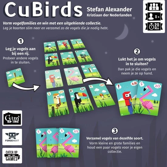 Gam'inBIZ CuBirds - Kaartspel - Nederlandstalig 8 Gam'inBIZ CuBirds - Kaartspel - Nederlandstalig - Afbeelding 6