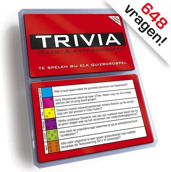 Playtime Trivia Vragen Aanvulset, Vraag En Antwoord - Versie Rood 3 Playtime Trivia Vragen Aanvulset, Vraag En Antwoord - Versie Rood