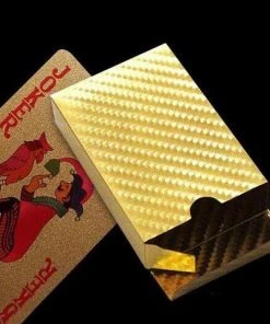 Pippashop Luxe Gouden Speelkaarten / Poker Kaarten Waterdicht Geplastificeerd -Spellen Kast 550x555 8
