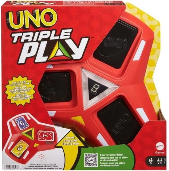 UNO Triple Play - Mattel Games - Kaartspel 15 UNO Triple Play - Mattel Games - Kaartspel - Afbeelding 13