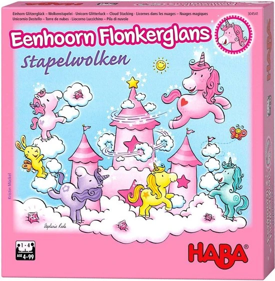 Haba - Haba Stapelspel Eenhoorn Flonkerglans Stapelwolken 10 Haba - Haba Stapelspel Eenhoorn Flonkerglans Stapelwolken - Afbeelding 8
