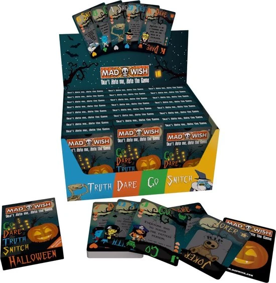 Mad Party Games MadWish Halloween - Party Game - Drankspel - Reisspel - Party Spel - Shot Spel - Truth Or Dare - Halloween Edition 5 Mad Party Games MadWish Halloween - Party Game - Drankspel - Reisspel - Party Spel - Shot Spel - Truth Or Dare - Halloween Edition - Afbeelding 3