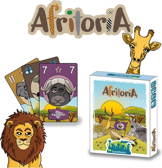 The Gamefantry Afritoria | Kaartspel Kinderen | Kaartspel Dieren | Spellen Voor Kinderen | Familie Kaartspel | Familiespel Kinderen | Spellen Voor Kinderen Vanaf 8 Jaar | 2-4 Personen 3 The Gamefantry Afritoria | Kaartspel Kinderen | Kaartspel Dieren | Spellen Voor Kinderen | Familie Kaartspel | Familiespel Kinderen | Spellen Voor Kinderen Vanaf 8 Jaar | 2-4 Personen