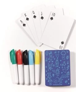 Kikkerland Maak Je Eigen Speelkaarten - Inclusief Kaarten En Stiften - Creatief - Knutselen -Spellen Kast 550x572 9