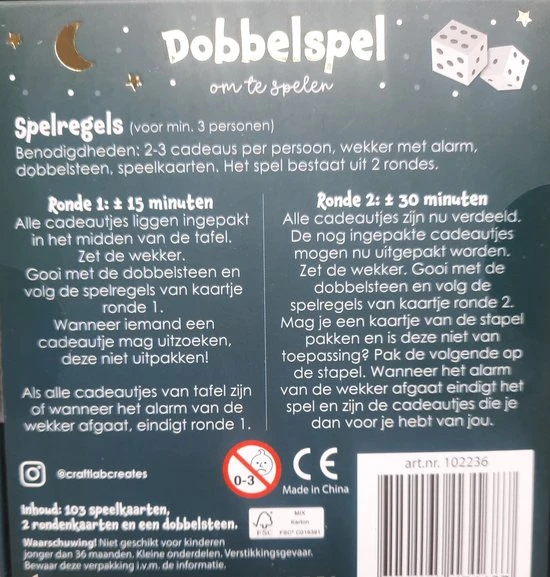 Craft Lab Feestdagen Sinterklaas / Kerst Dobbelspel. 4 Craft Lab Feestdagen Sinterklaas / Kerst Dobbelspel. - Afbeelding 2