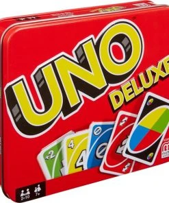 UNO Deluxe - Mattel Games - Kaartspel -Spellen Kast 550x582 2