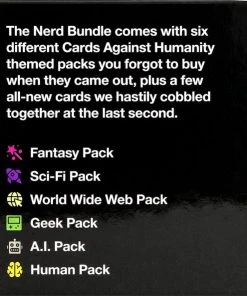 Cards Against Humanity Nerd Bundle 6 Themed Packs + 10 All-new Cards -Spellen Kast 550x593 1