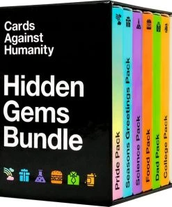 Cards Against Humanity Hidden Gems Bundle 6 Themed Packs + 10 All-new Cards -Spellen Kast 550x602