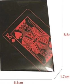 Merkloos Luxe Speelkaarten - Poker Kaarten Waterdicht - Zwart En Rood -Spellen Kast 550x609 2