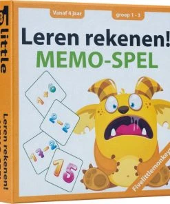 Fivelittlemonkeys Leren Rekenen! Memo-spel - Educatief Spel - Kaartspel - Vanaf 4 Jaar - 2 Tot 4 Spelers - Rekenen - Optellen En Aftrekken - Educatief Speelgoed - Leren Rekenen - Sommen - Sinterklaas - Schoencadeau - Cadeau - Sint - 5 December