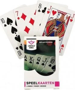 Longfield Darts LONGFIELD LAMINATED PLAYING CARDS NORMAL 4 INDEX ENGLISH PATTERN -Spellen Kast 550x622 1