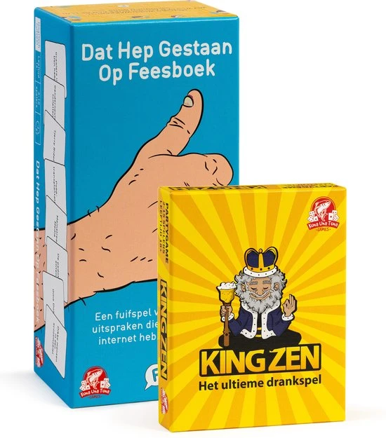 Kuna Una Tuna Games COMBIKLAPPER | DAT HEP GESTAAN OP FEESBOEK + KING ZEN | Partypack | Drankspel 3 Kuna Una Tuna Games COMBIKLAPPER | DAT HEP GESTAAN OP FEESBOEK + KING ZEN | Partypack | Drankspel