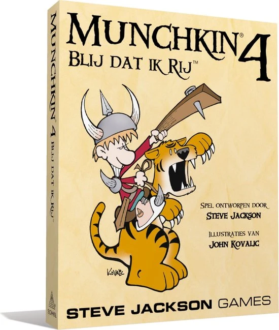 Steve Jackson Games Munchkin 4 Blij Dat Ik Rij - Uitbreiding - Kaartspel 3 Steve Jackson Games Munchkin 4 Blij Dat Ik Rij - Uitbreiding - Kaartspel