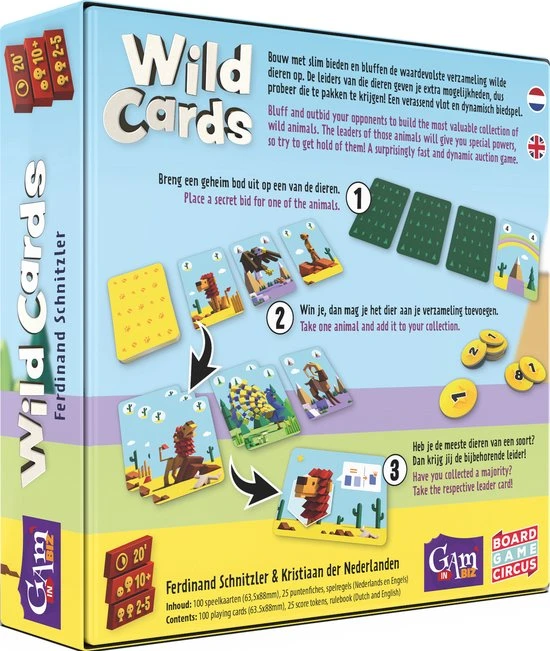 Gam'inBIZ CuBirds + Wild Cards - 2 Kaartspellen Van Kristiaan Der Nederlanden 9 Gam'inBIZ CuBirds + Wild Cards - 2 Kaartspellen Van Kristiaan Der Nederlanden - Afbeelding 7