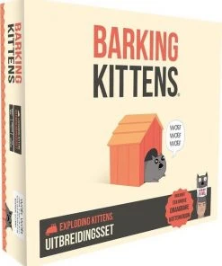 Exploding Kittens Barking Kittens Uitbreiding - Nederlandstalig Kaartspel -Spellen Kast 550x674