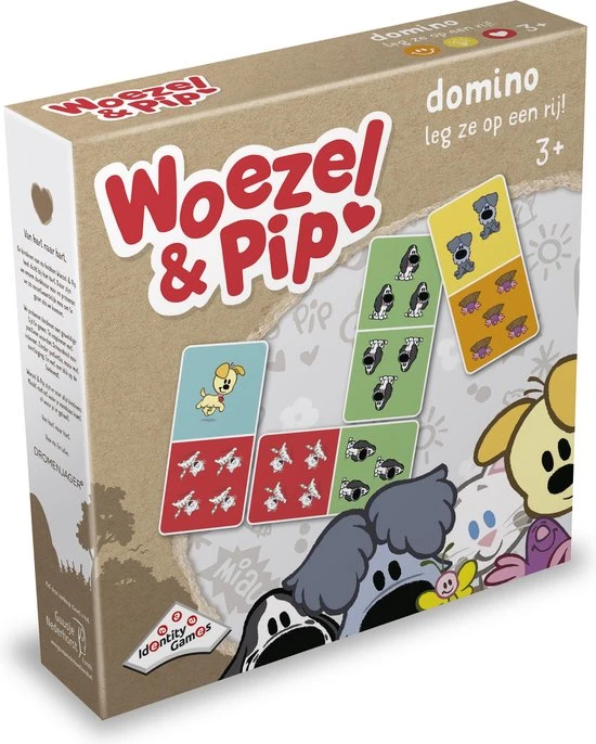 Identity Games Woezel En Pip Domino - Kaartspel 3 Identity Games Woezel En Pip Domino - Kaartspel