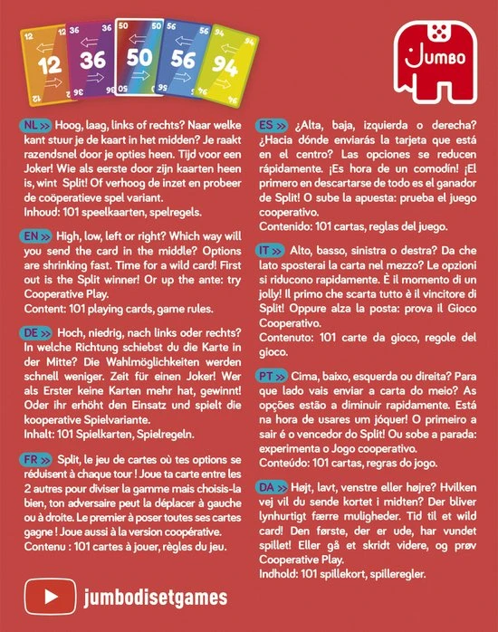 Jumbo Split - Kaartspel 7 Jumbo Split - Kaartspel - Afbeelding 5