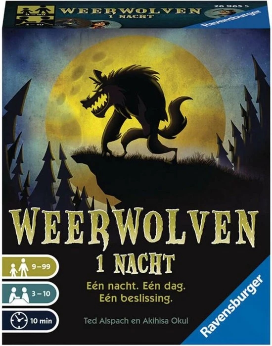 Ravensburger Weerwolven 1 Nacht - Pocketspel 3 Ravensburger Weerwolven 1 Nacht - Pocketspel