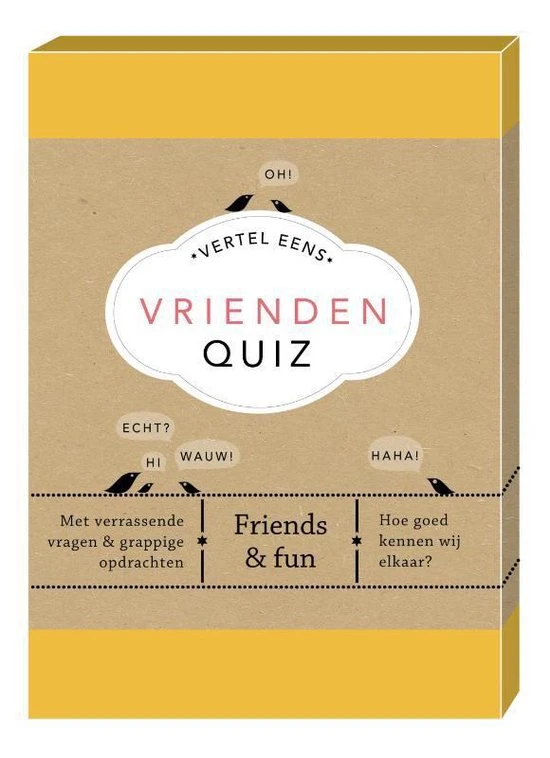 Elma Van Vliet Vertel Eens - Vrienden Quiz 3 Elma Van Vliet Vertel Eens - Vrienden Quiz