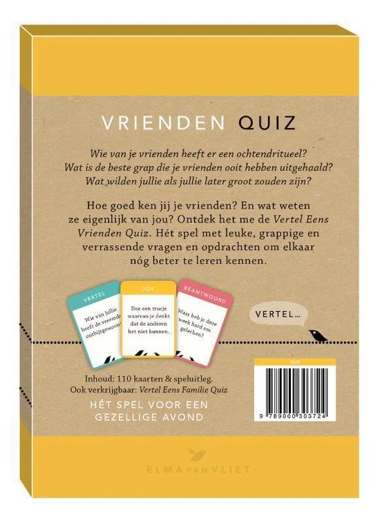 Elma Van Vliet Vertel Eens - Vrienden Quiz 6 Elma Van Vliet Vertel Eens - Vrienden Quiz - Afbeelding 4
