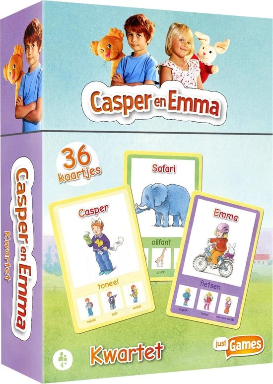 Just Games Kwartet Casper En Emma 7 Just Games Kwartet Casper En Emma - Afbeelding 5