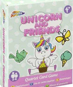 Grafix Unicorn Kwartet - Unicorn Kaartspel - Kwartetspel Kinderen 4 Jaar - Kwartet - Unicorn Speelgoed - Unicorn - Unicorn Spel