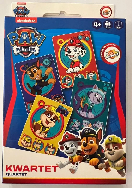 Stemen Kwartet Paw Patrol - Kwartet Voor Kinderen - Dieren - Spelkaarten - Kaarten - Kaartspellen - Kwartetten - Spel - Voor Kinderen - Vanaf 4 Jaar 3 Stemen Kwartet Paw Patrol - Kwartet Voor Kinderen - Dieren - Spelkaarten - Kaarten - Kaartspellen - Kwartetten - Spel - Voor Kinderen - Vanaf 4 Jaar