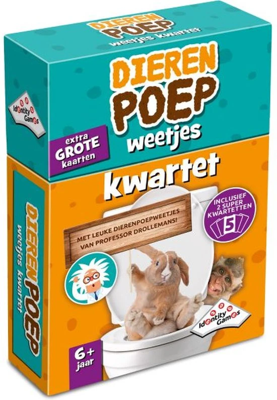 Identity Games Dierenpoep Weetjes Kwartet 3 Identity Games Dierenpoep Weetjes Kwartet