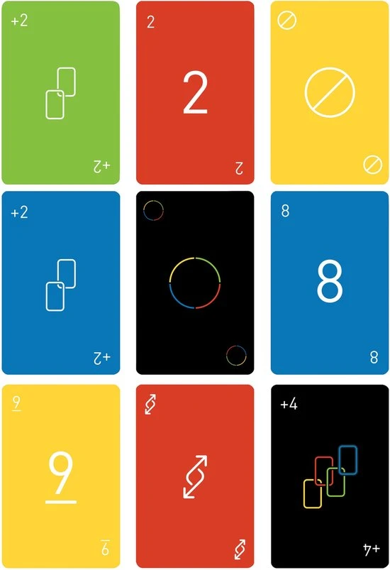 Mattel Games UNO Minimalista - Kaartspel 5 Mattel Games UNO Minimalista - Kaartspel - Afbeelding 3