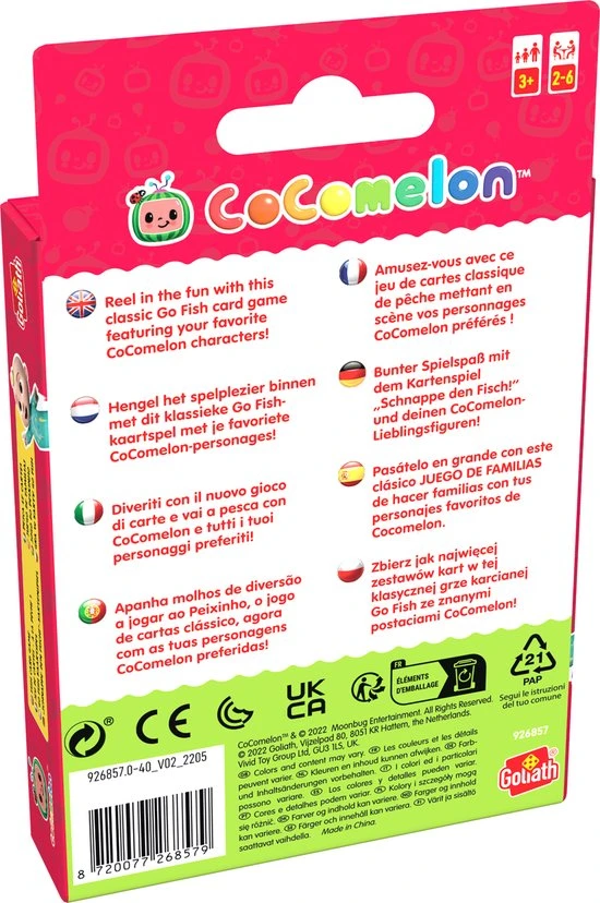 Goliath CoComelon - Go Fish - Kaartspel 6 Goliath CoComelon - Go Fish - Kaartspel - Afbeelding 4