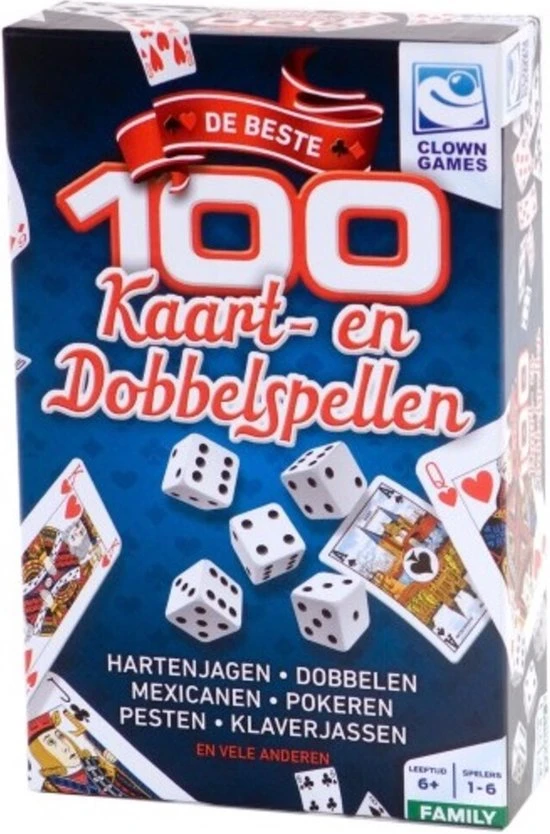 Clown Games 100 Kaart&Dobbel Spellen 3 Clown Games 100 Kaart&Dobbel Spellen